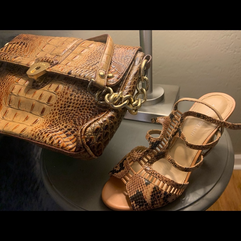 Brand new heels like new bag